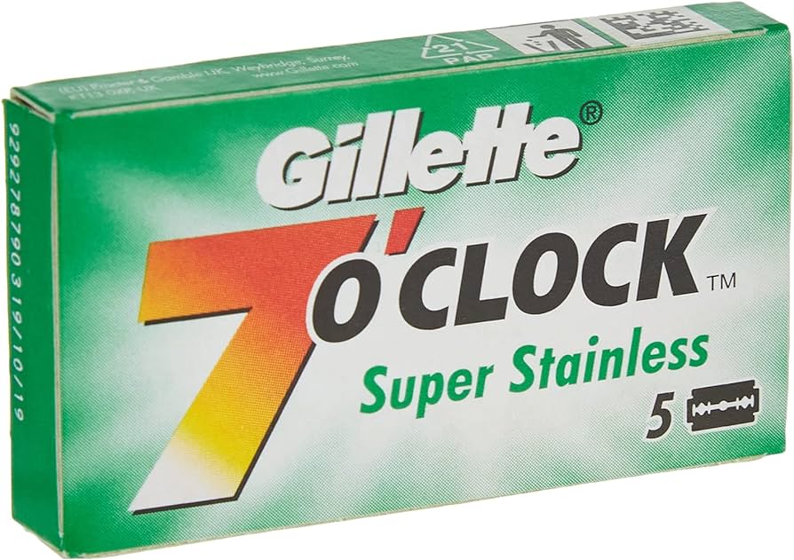 Gillette 7' Oclock Super Stainless 5PCS